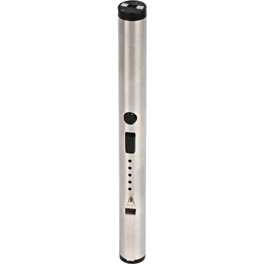 40 million Volts Pen Stun Gun Flashlight w/pocket clip and more..... (Silver)