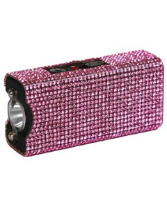 Rhinestun Keychain Stun Gun Pink