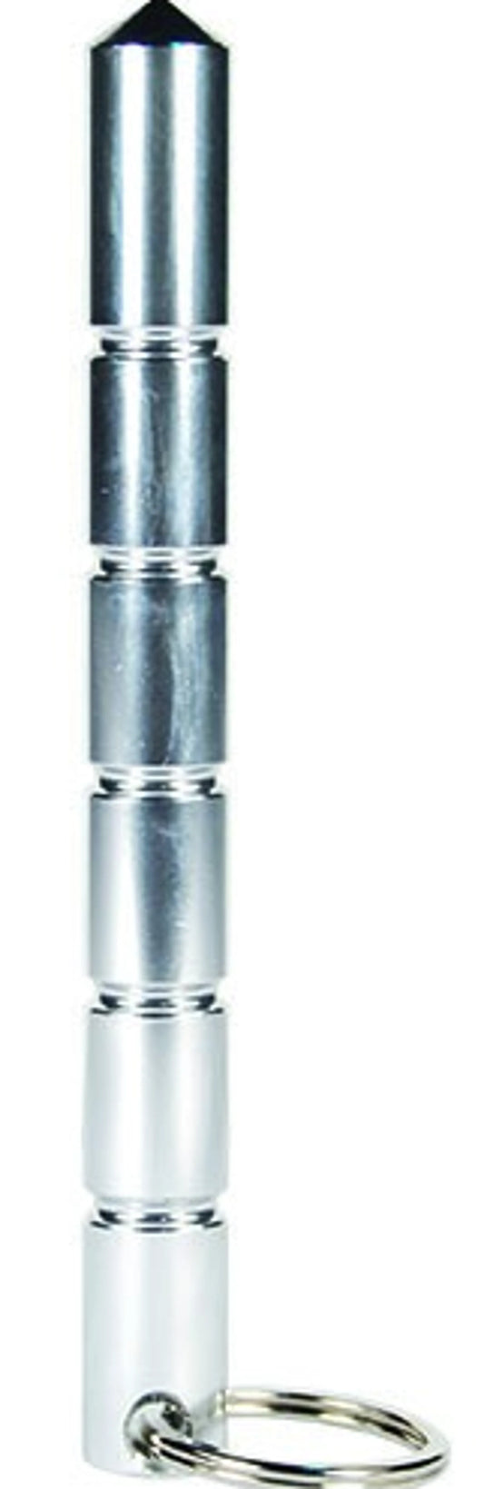 Aircraft Grade Aluminum Keychain Kubotan, Silver