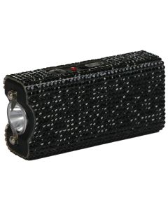 Rhinestun Keychain Stun Gun Black