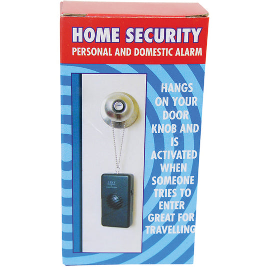 2 N 1 Personal & Burglar Alarm, Hang on Door Knob